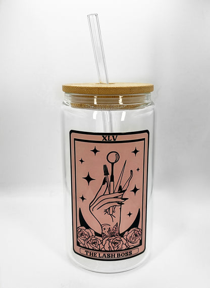 Lash Boss Tarot Card ♡ Glass Can