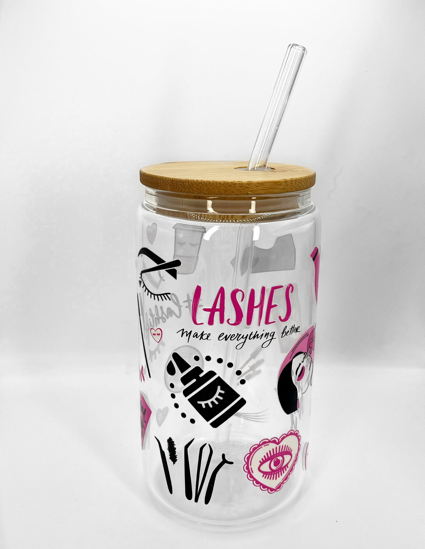 Lash artist design ♡ Glass Can